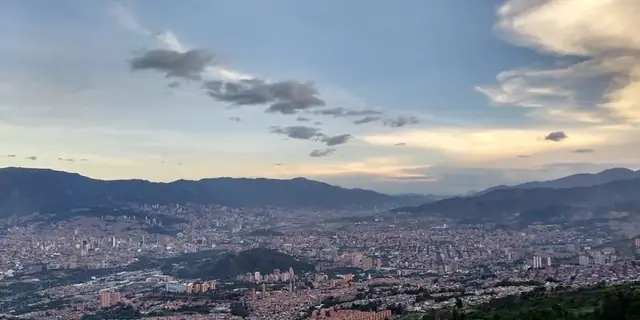 Vista panorámica de Medellín
